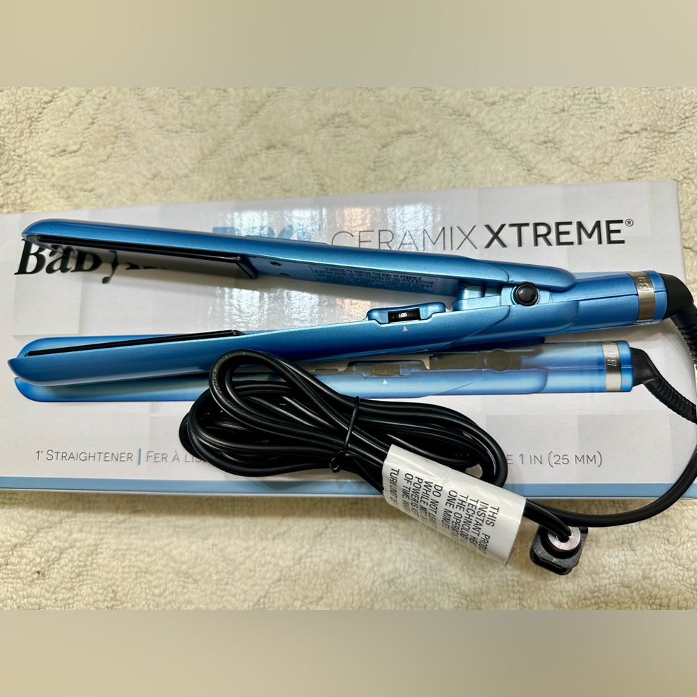 NWT BaByliss PRO Ceramix Xtreme Blue Straightener